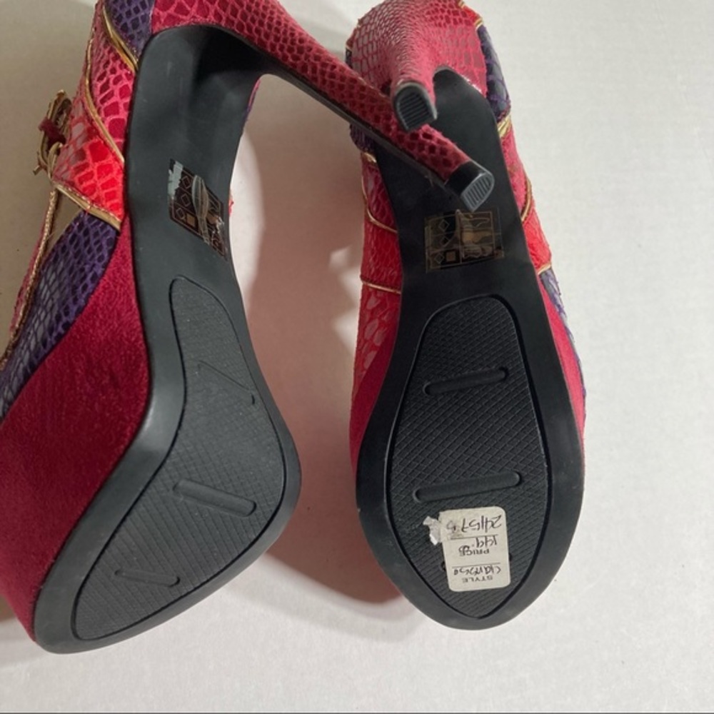 Bebe Clarissa Peeptoe Pumps Platform High Heels - Picture 9 of 12